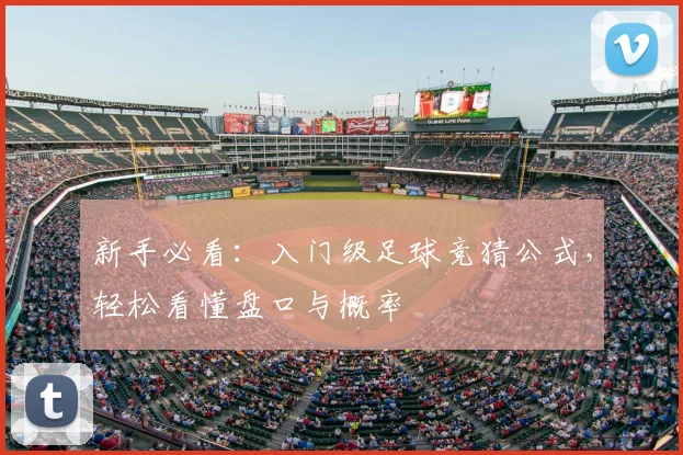 新手必看：入门级足球竞猜公式，轻松看懂盘口与概率